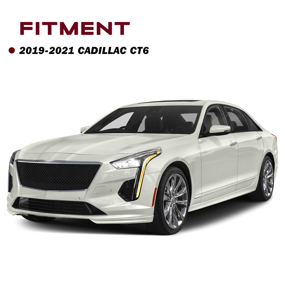 VehicleAid Full LED Headlights For 2019-2021 Cadillac CT6