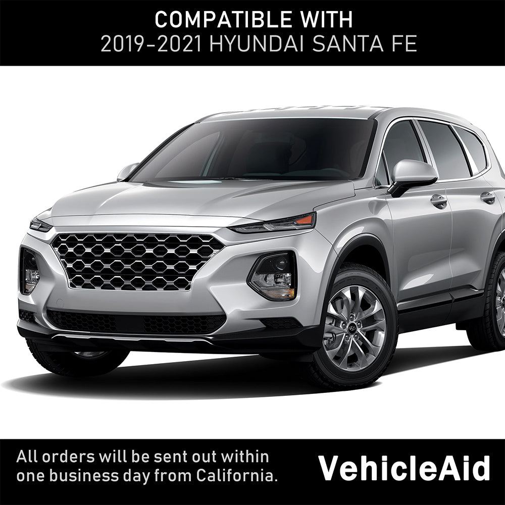 VehicleAid LED DRL Headlight For 2019-2021 Hyundai Santa Fe