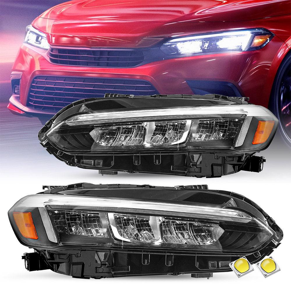 VehicleAid LED Headlights For 2022-2023 Honda Civic