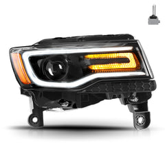 VehicleAid Headlights For 2014-2021 Jeep Grand Cherokee HID