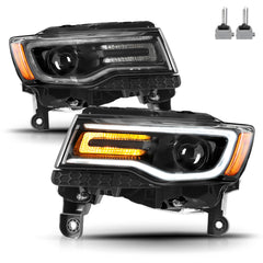 VehicleAid Headlights For 2014-2021 Jeep Grand Cherokee HID