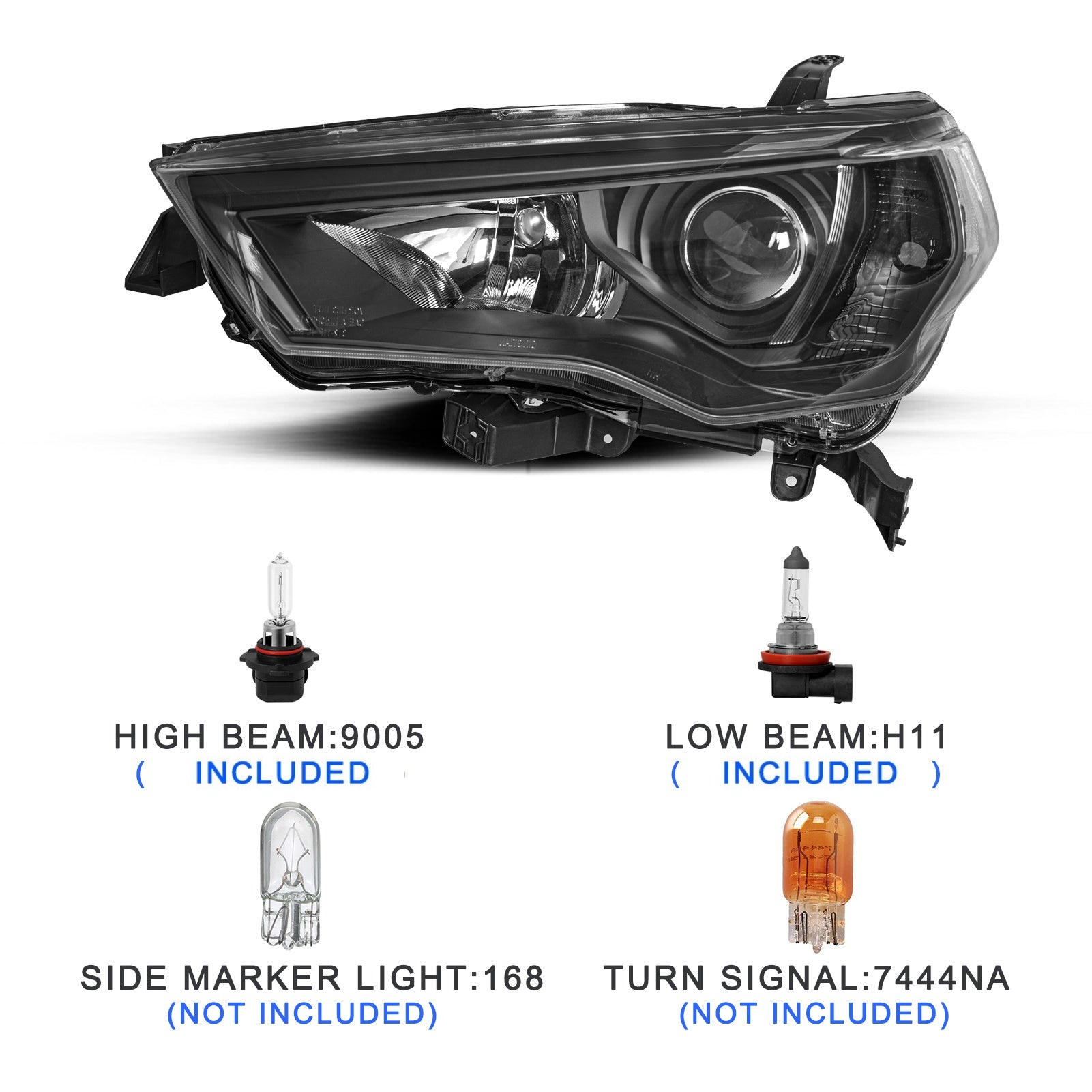 VehicleAid-For 2014-2020 Toyota 4-Runner Headlights