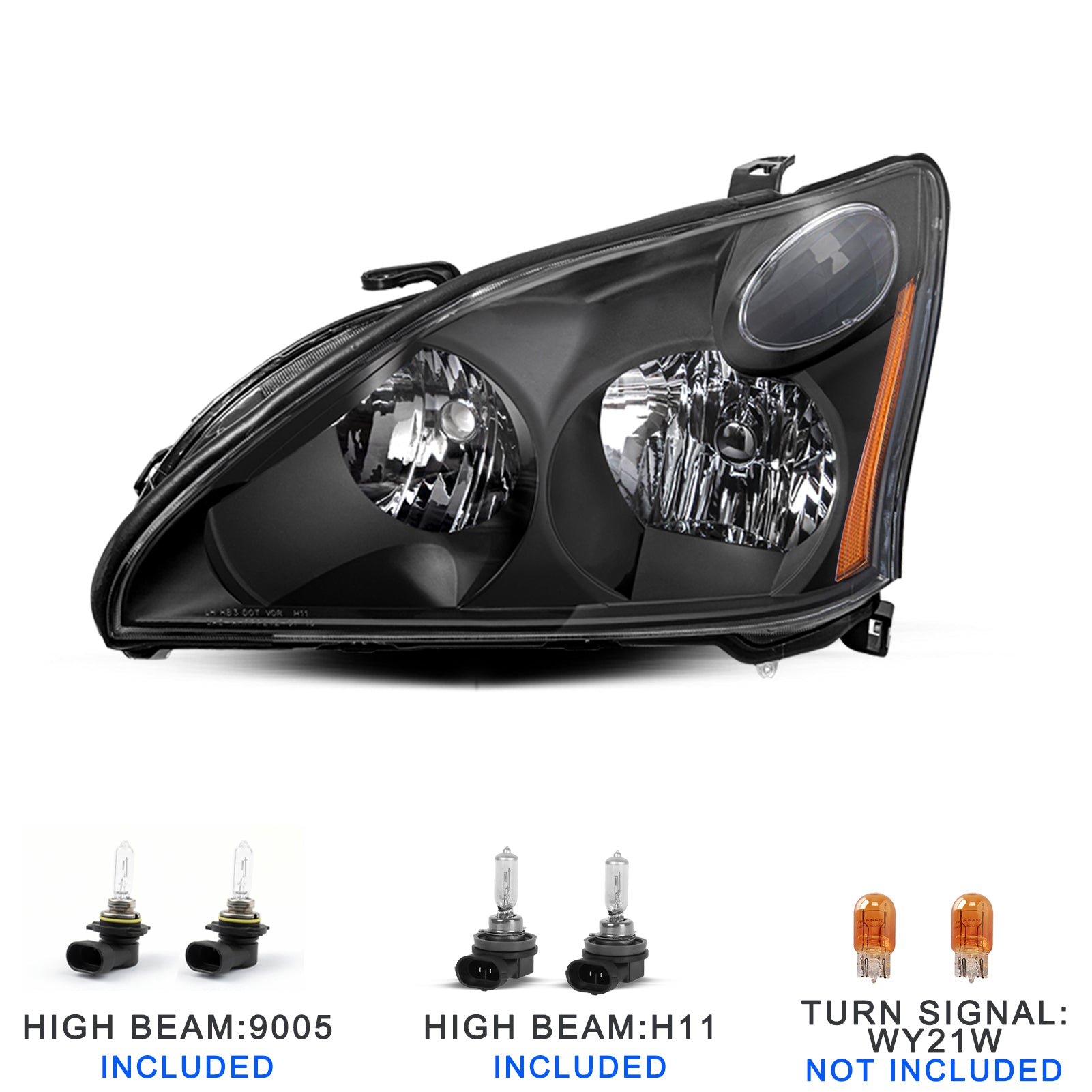 VehicleAid Headlights For 2004-2006 Lexus RX330