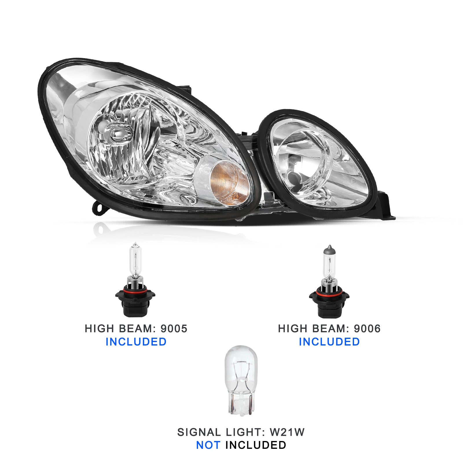 VehicleAid Headlights For 2001-2005 Lexus GS430