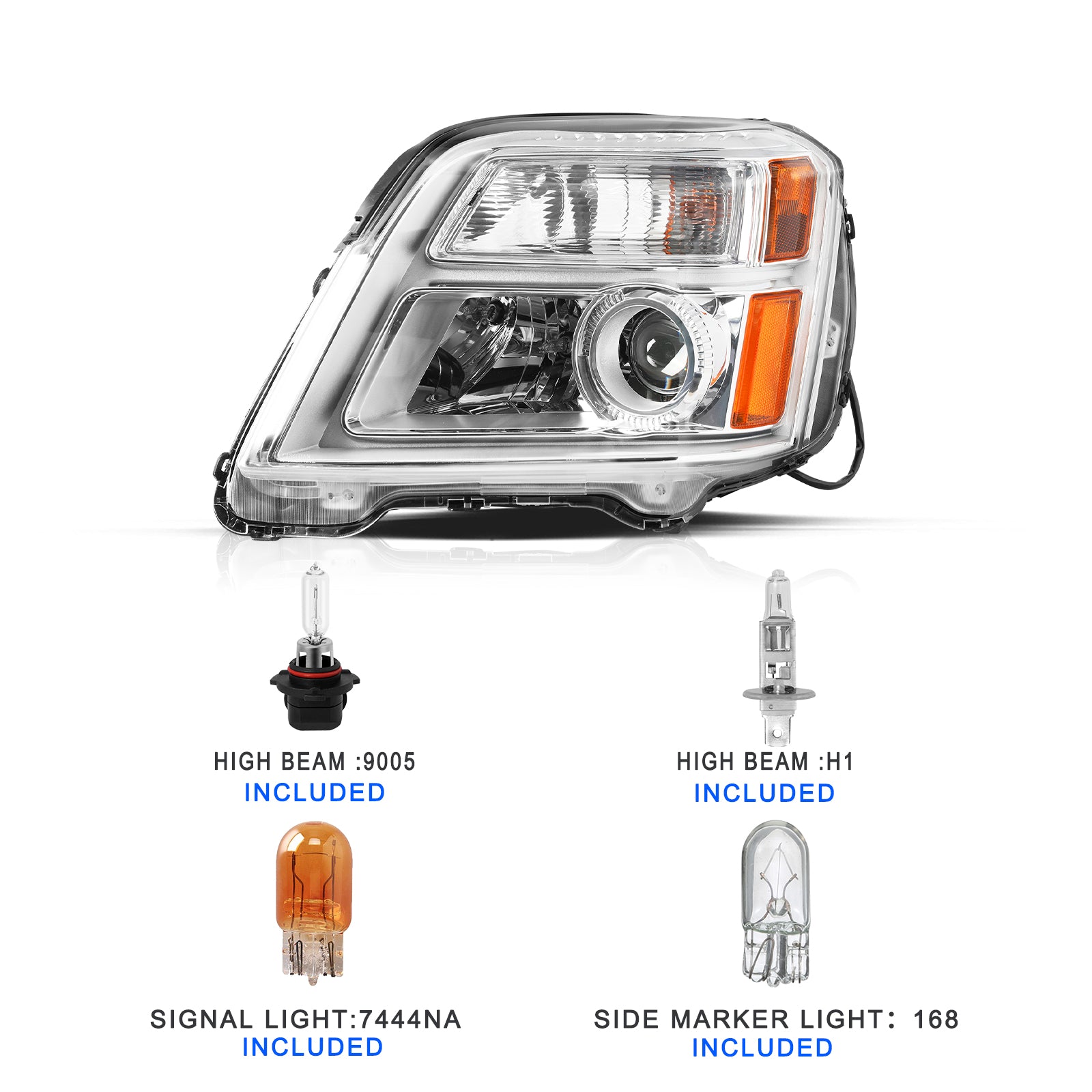 VehicleAid Headlights For 2010-2015 GMC Terrain