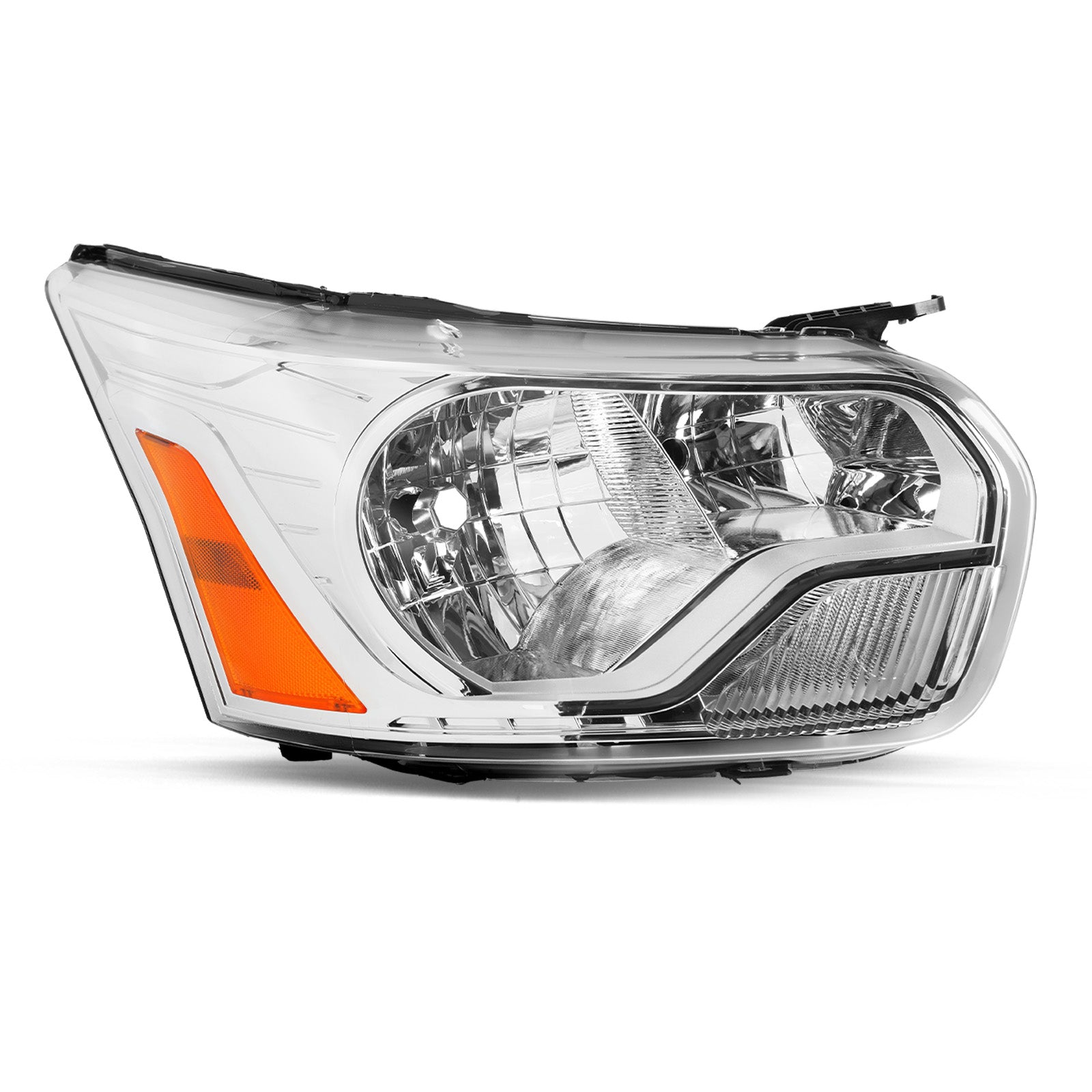 VehicleAid Headlights For 2015-2023 Ford Transit 150 250 350 350HD (Chrome Housing)