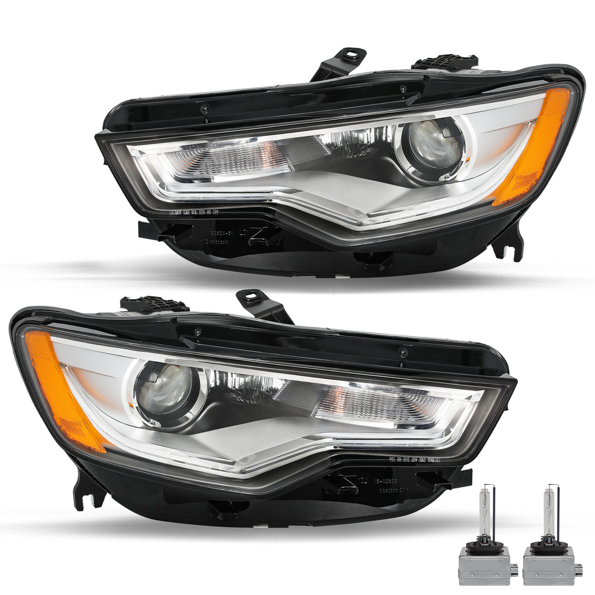 VehicleAid Headlights For 2012-2015 Audi A6/A6 Quattro/S6