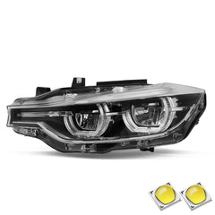 VehicleAid Full LED Headlights For 2016-2018 BMW F30|F31 3-SERIES