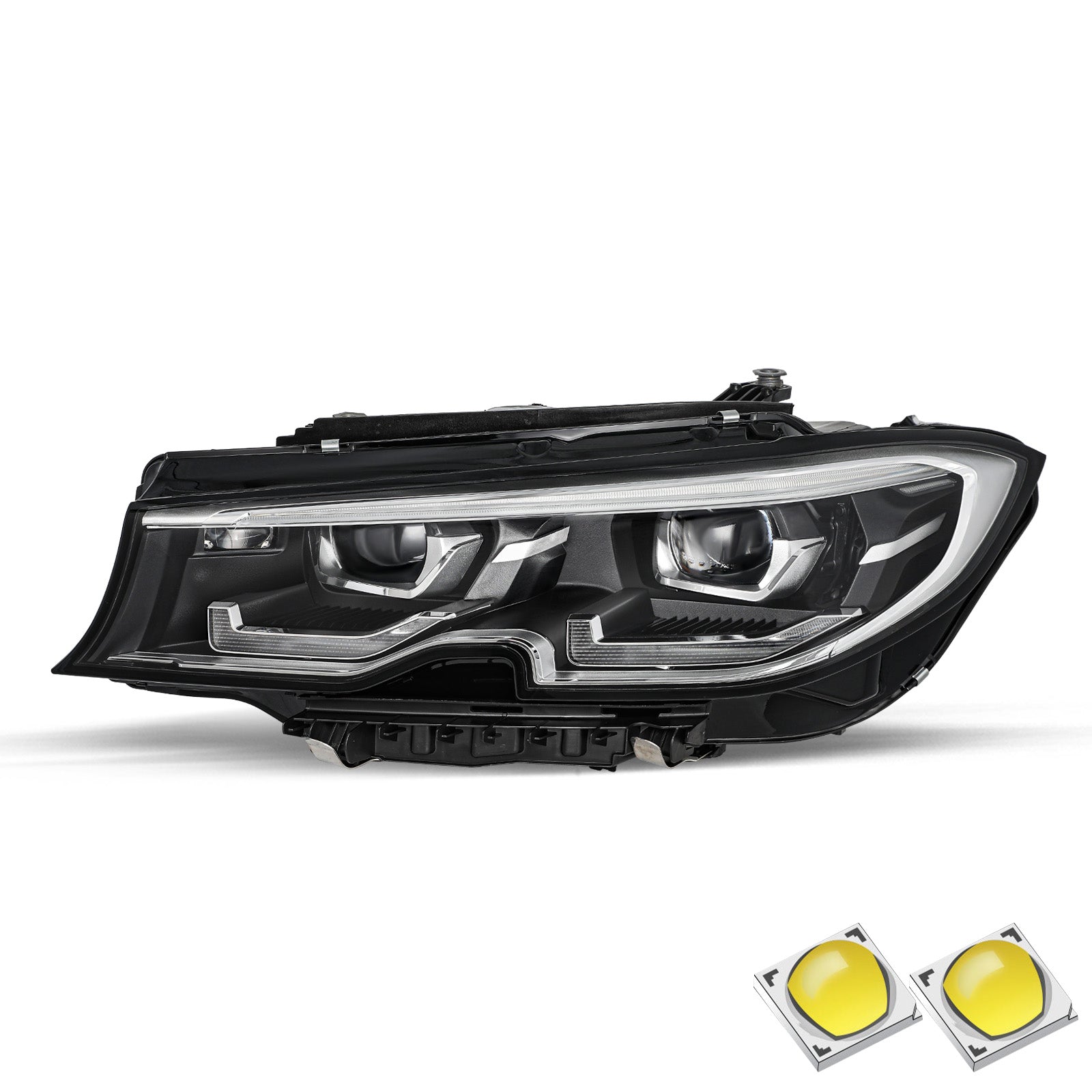 VehicleAid Headlights For 2019-2021 BMW 320i 330i 340i G20/G21/G28