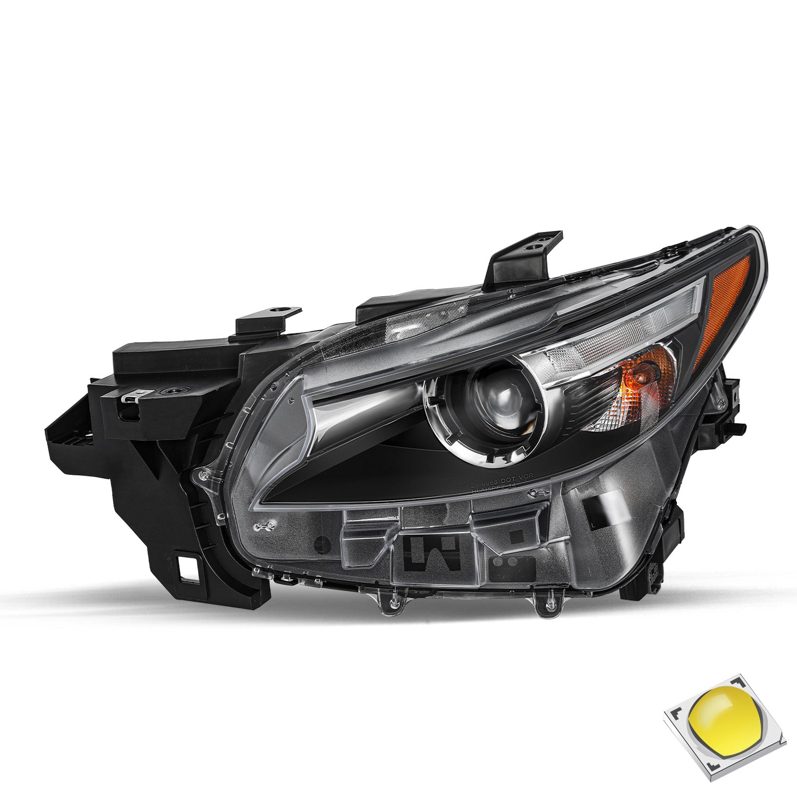 VehicleAid LED Headlights For 2016-2020 Mazda CX-9