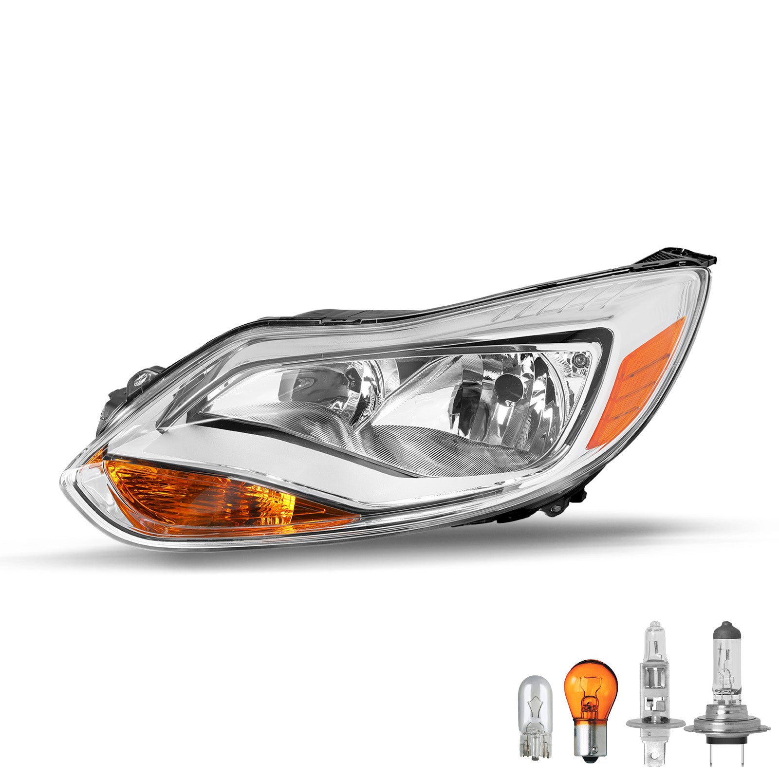 VehicleAid Headlights For 2012-2014 Ford Focus