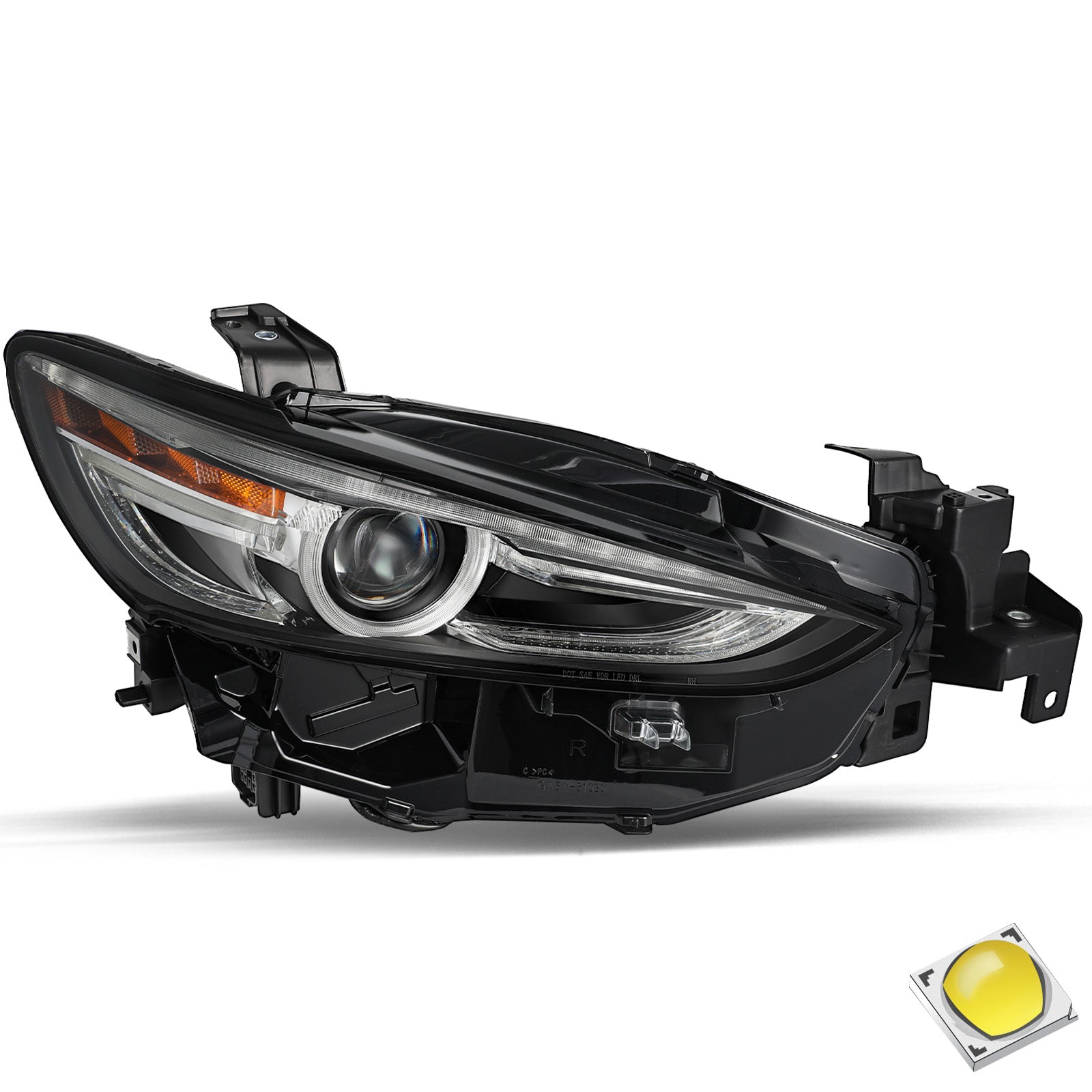 VehicleAid Full LED Headlights For 2019-2021 Mazda 6 With AFS Model