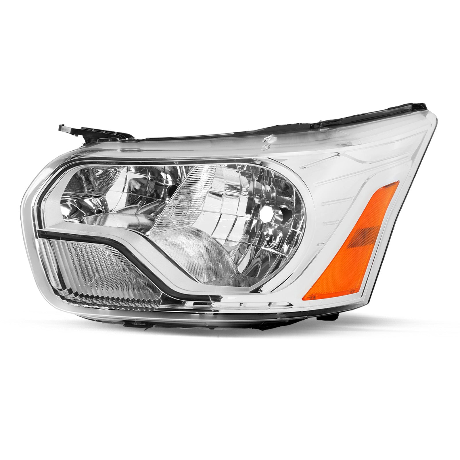 VehicleAid Headlights For 2015-2023 Ford Transit 150 250 350 350HD (Chrome Housing)