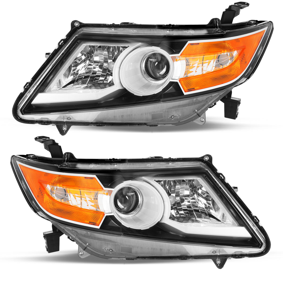 VehicleAid Headlights For 2011-2017 Honda Odyssey [Halogen Type]