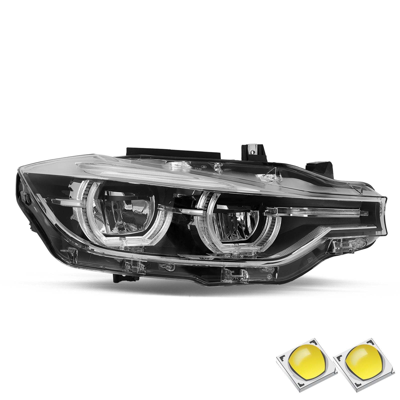 VehicleAid Full LED Headlights For 2016-2018 BMW F30|F31 3-SERIES