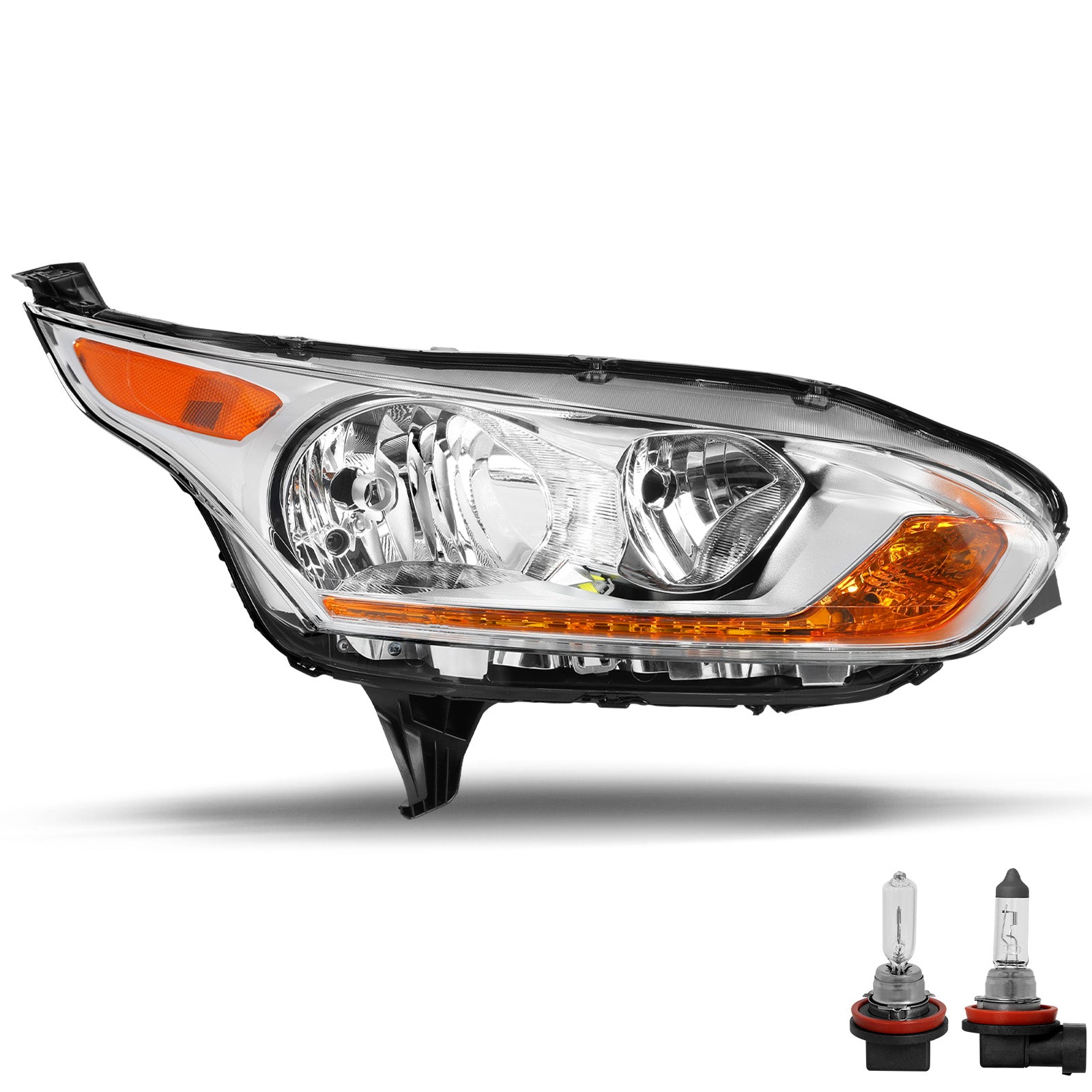 VehicleAid Headlights For 2014-2018 Ford Transit Connect