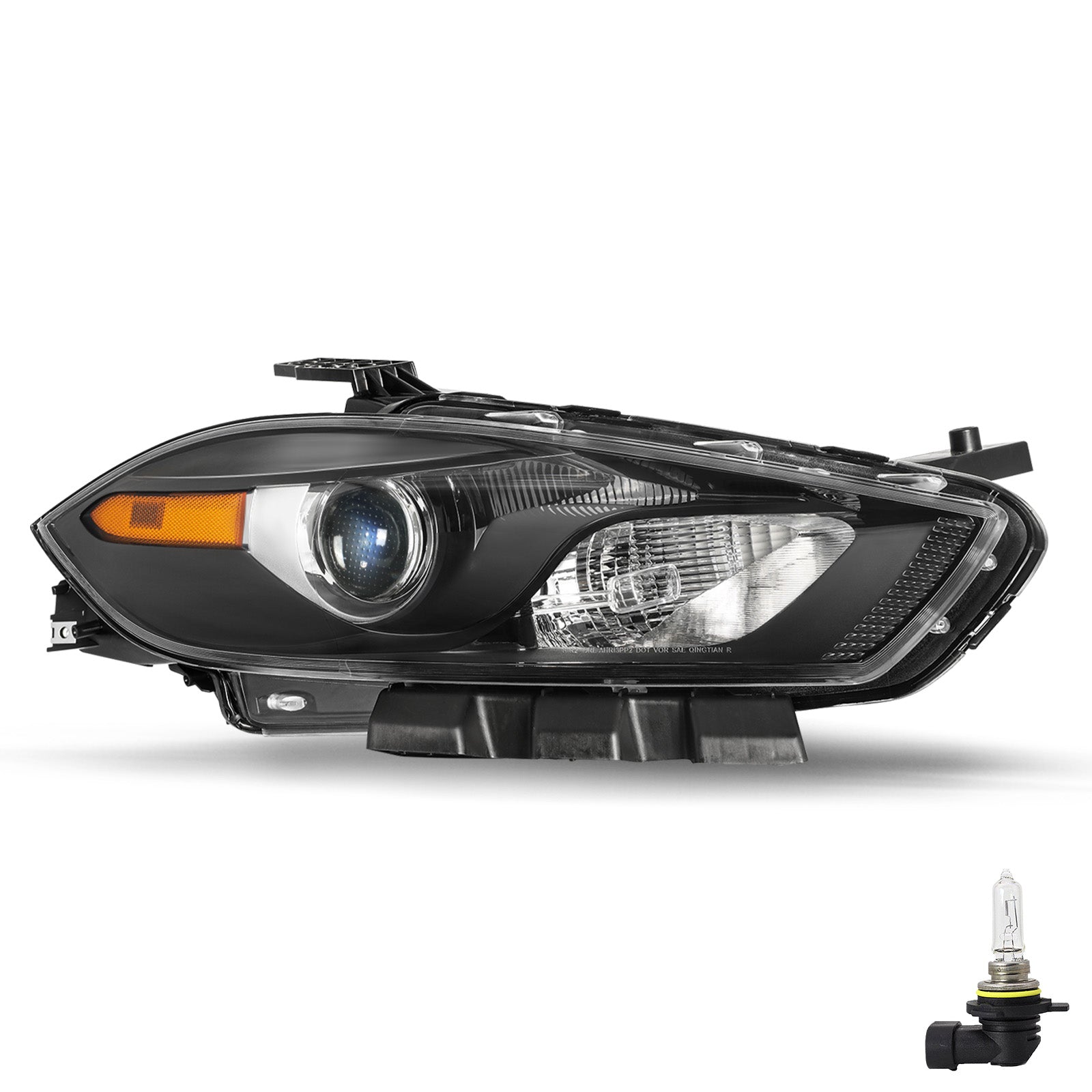 VehicleAid Headlights For 2013-2016 Dodge Dart Halogen Type