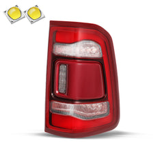 VehicleAid Taillights For 2019-2024 Dodge Ram 1500 Red