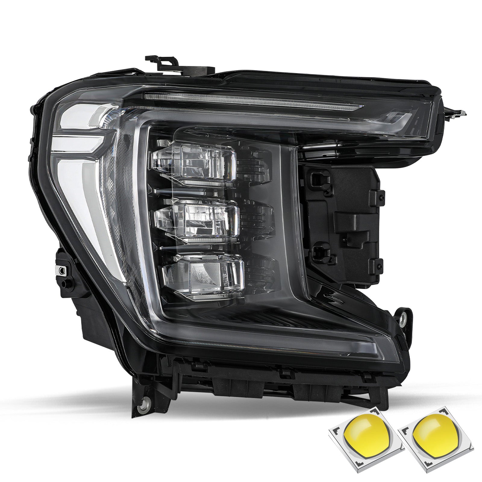 VehicleAid Full LED Headlights For 2021-2023 GMC Yukon/Yukon XL DENALI/AT4