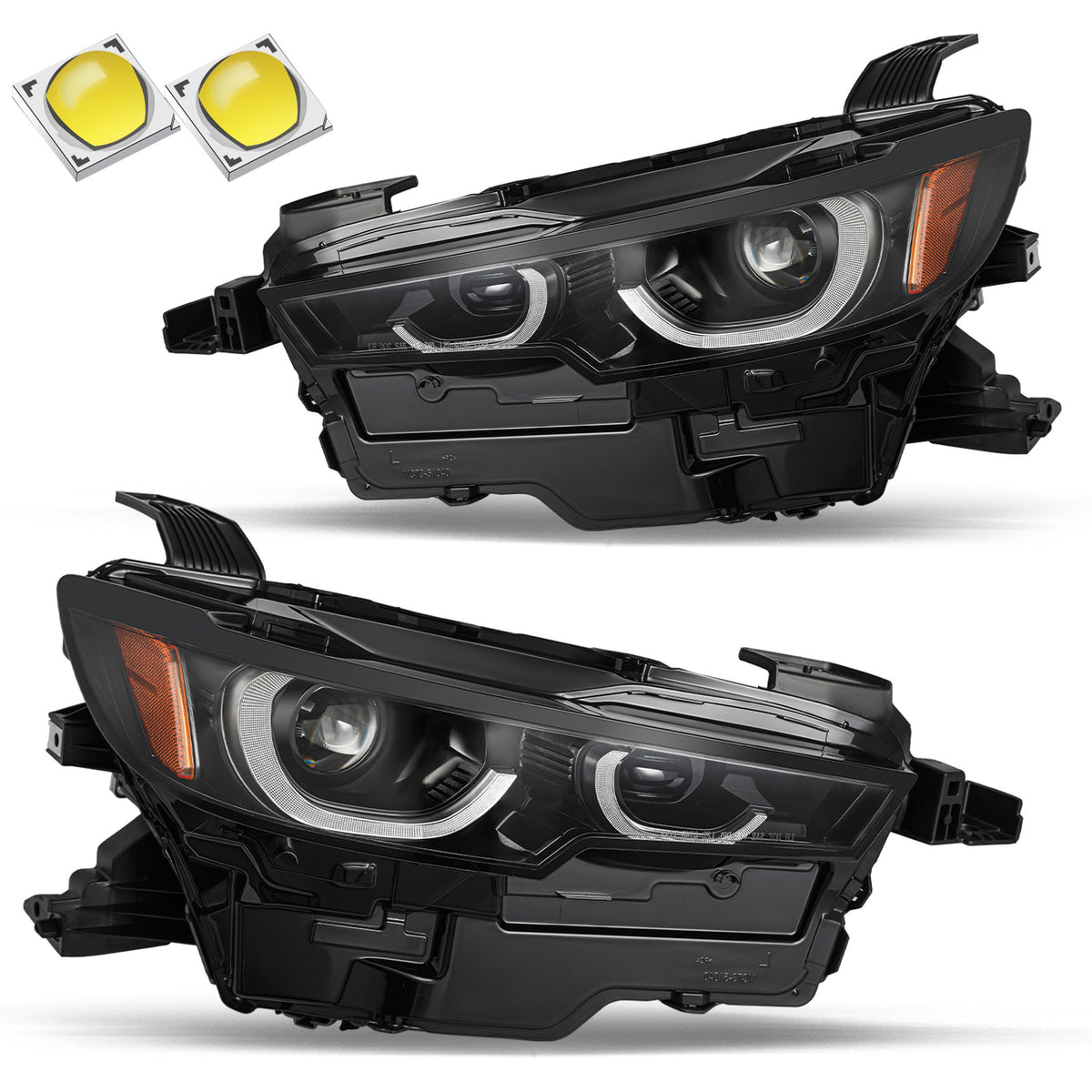 VehicleAid Headlights For 2023-2024 Mazda CX-5 w/o AFS