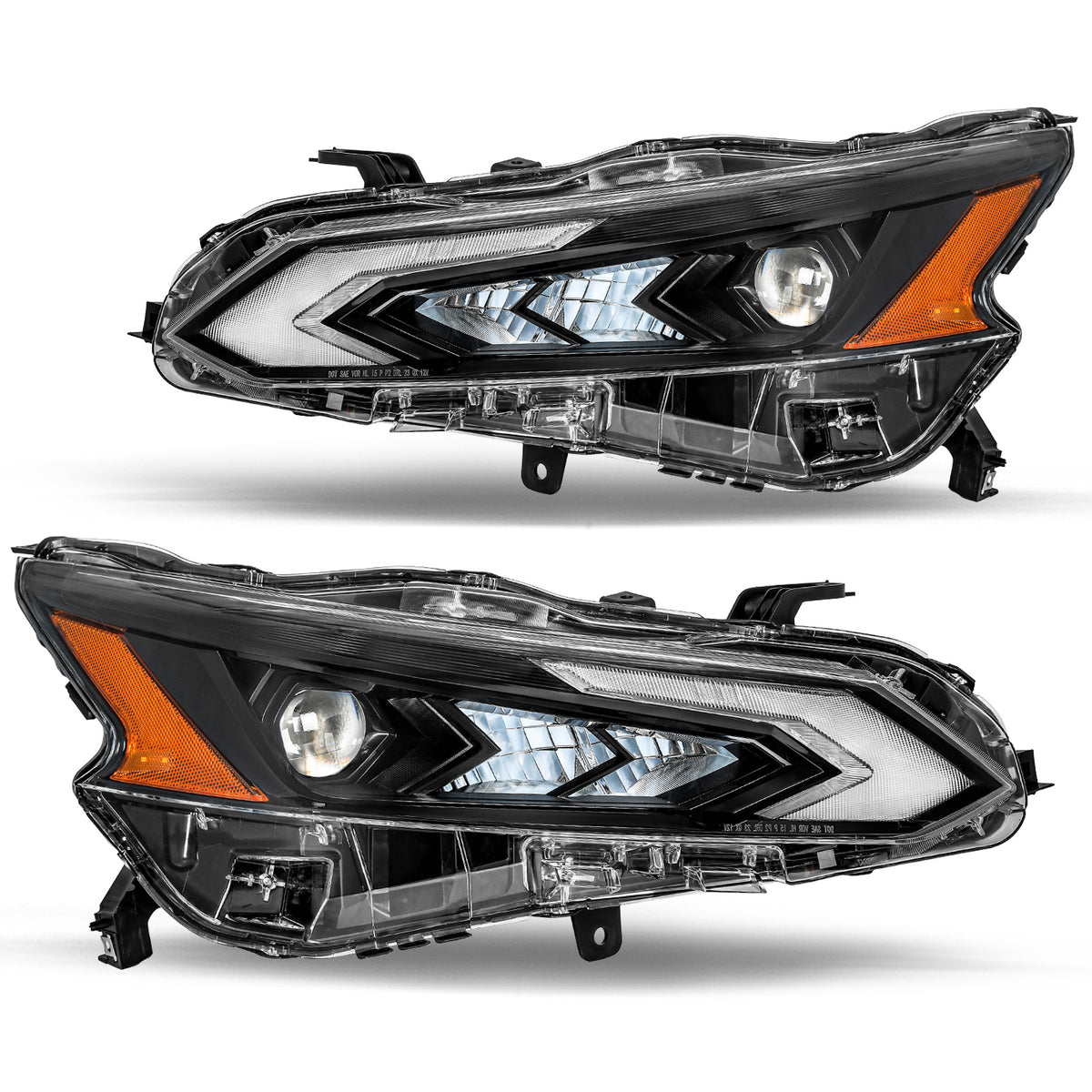 VehicleAid Full LED Headlights For 2023-2024 Nissan Altima 4-Door Sedan