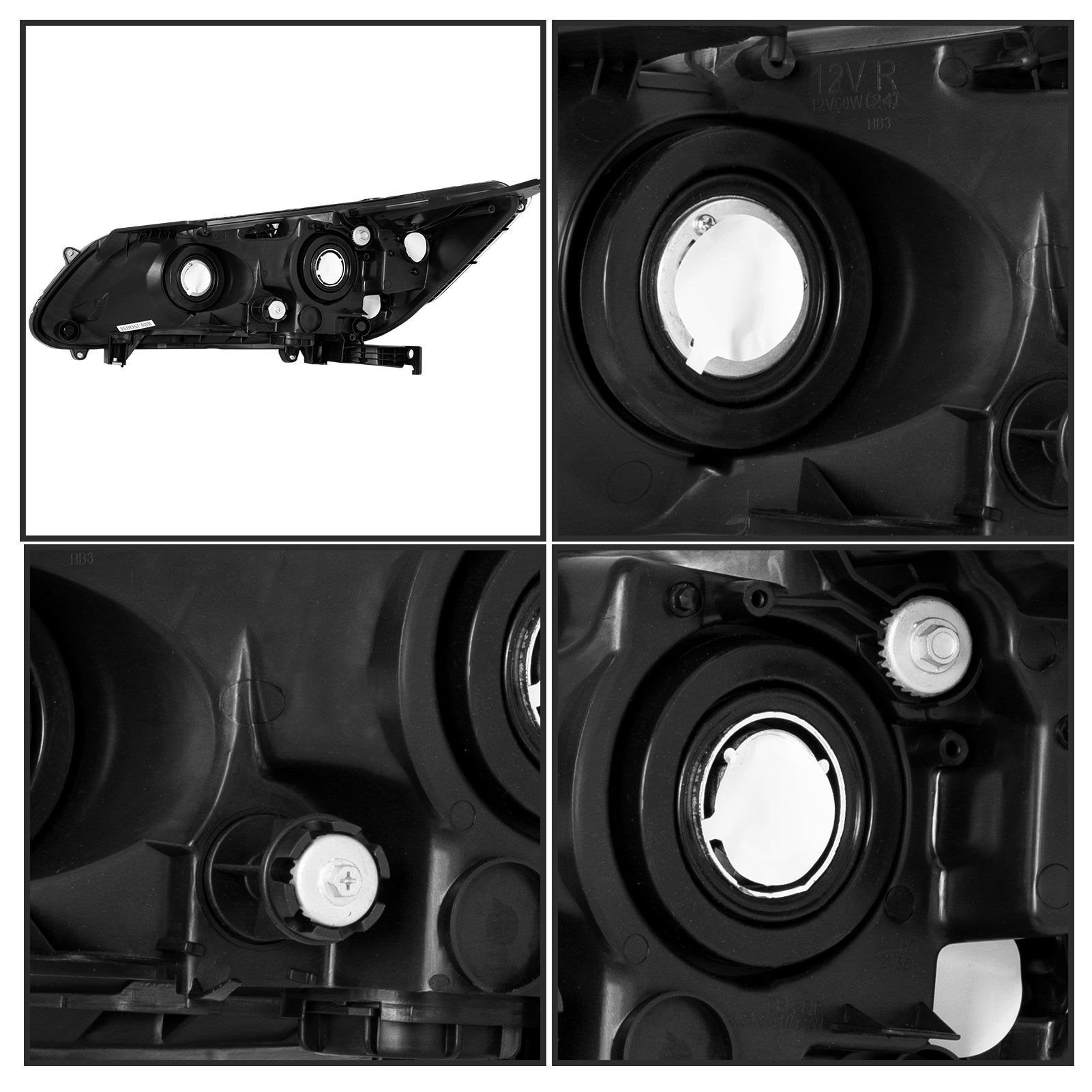 VehicleAid Headlights For 2013-2015 Honda Accord