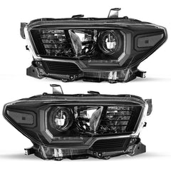 VehicleAid Headlights For 2016-2022 Toyota Tacoma w/LED DRL