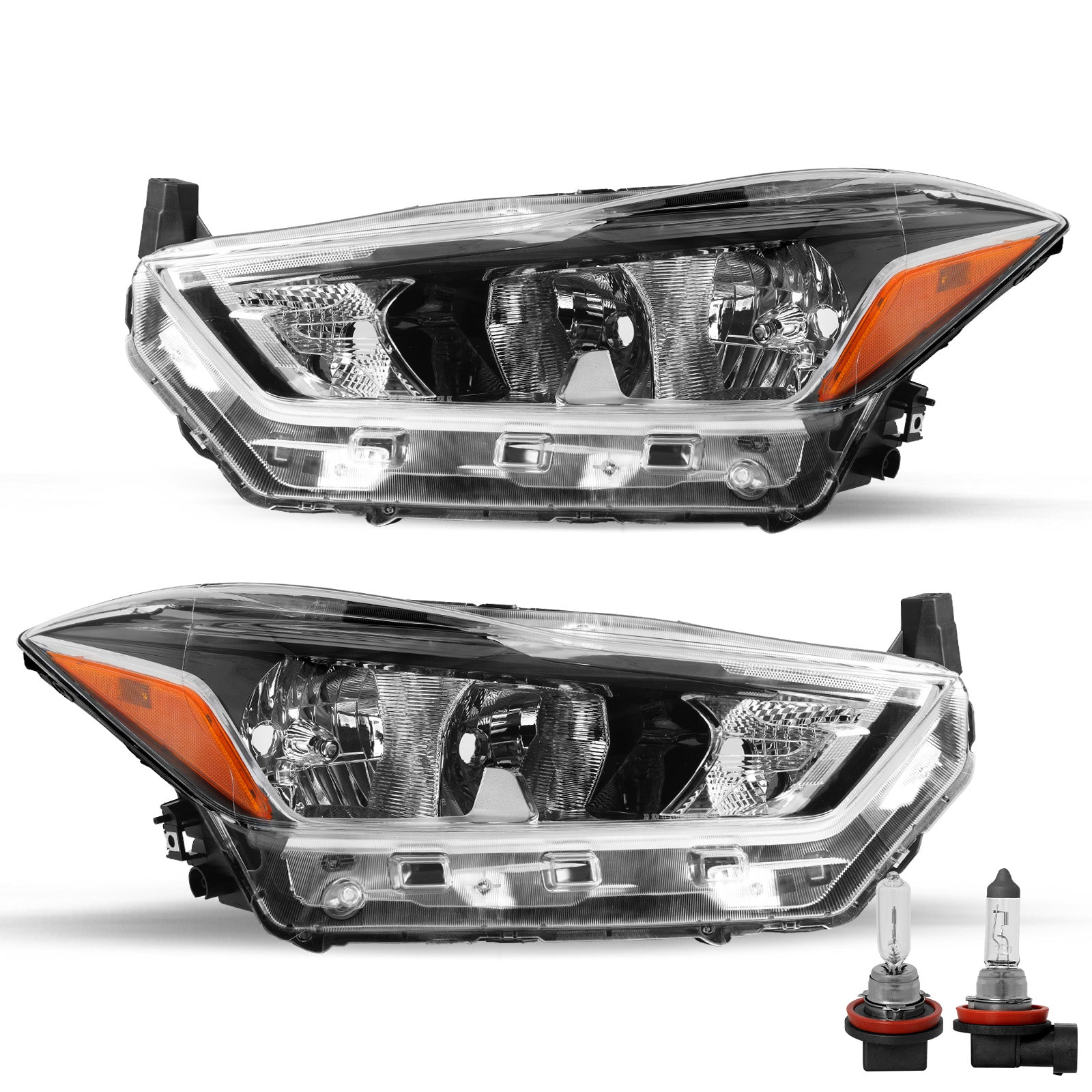 VehicleAid Headlights For 2017-2020 Nissan Kicks S/SV