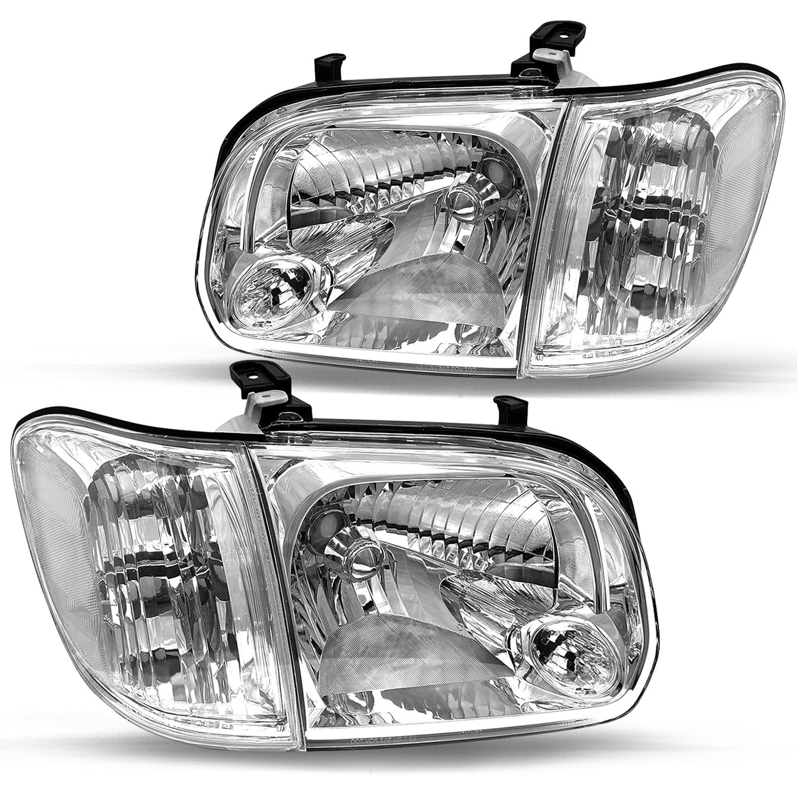 VehicleAid Headlights Assembly For 2005-2006 Toyota Tundra Double / Crew Cab