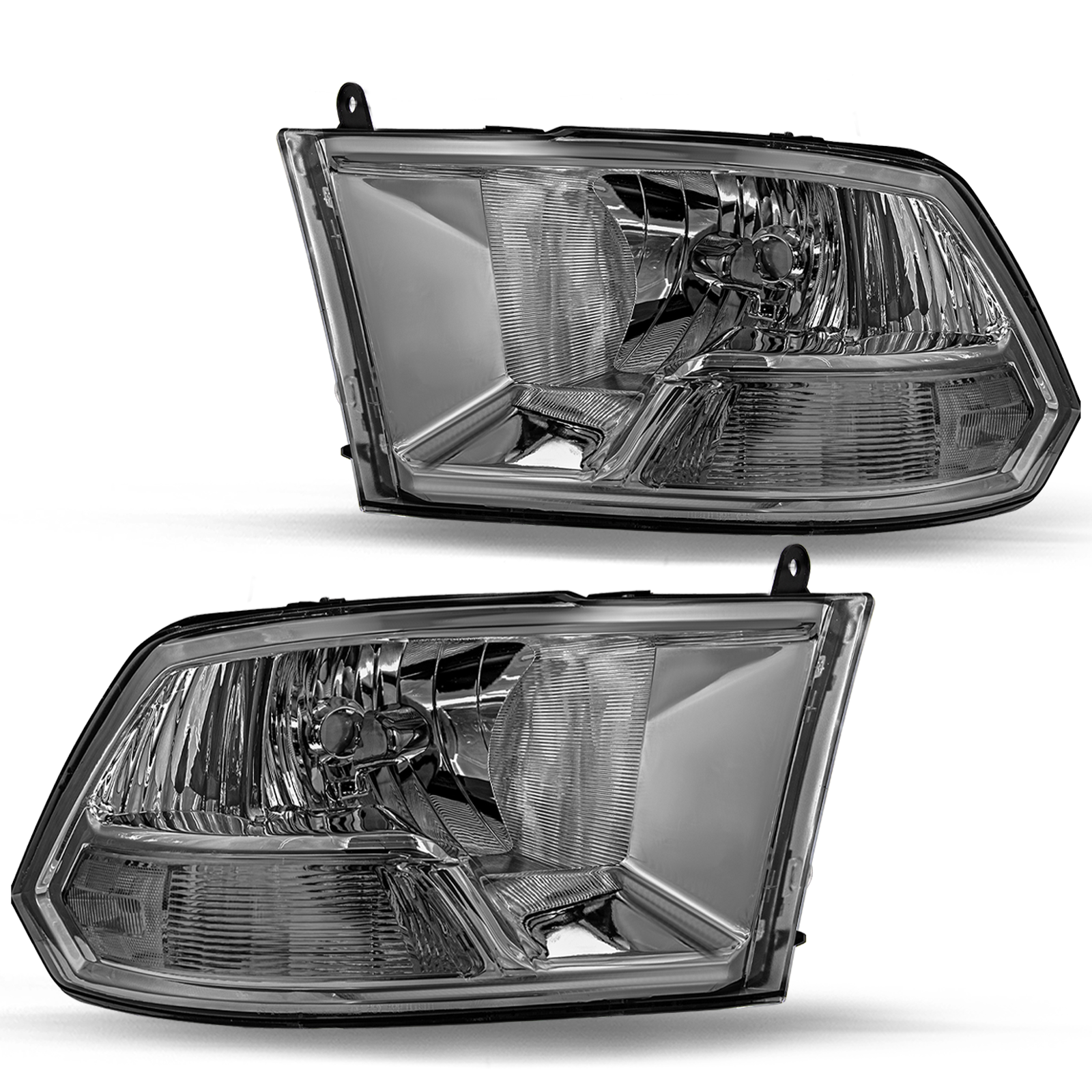 VehicleAid Headlights For 2009-2012 Dodge Ram 1500 2500 3500