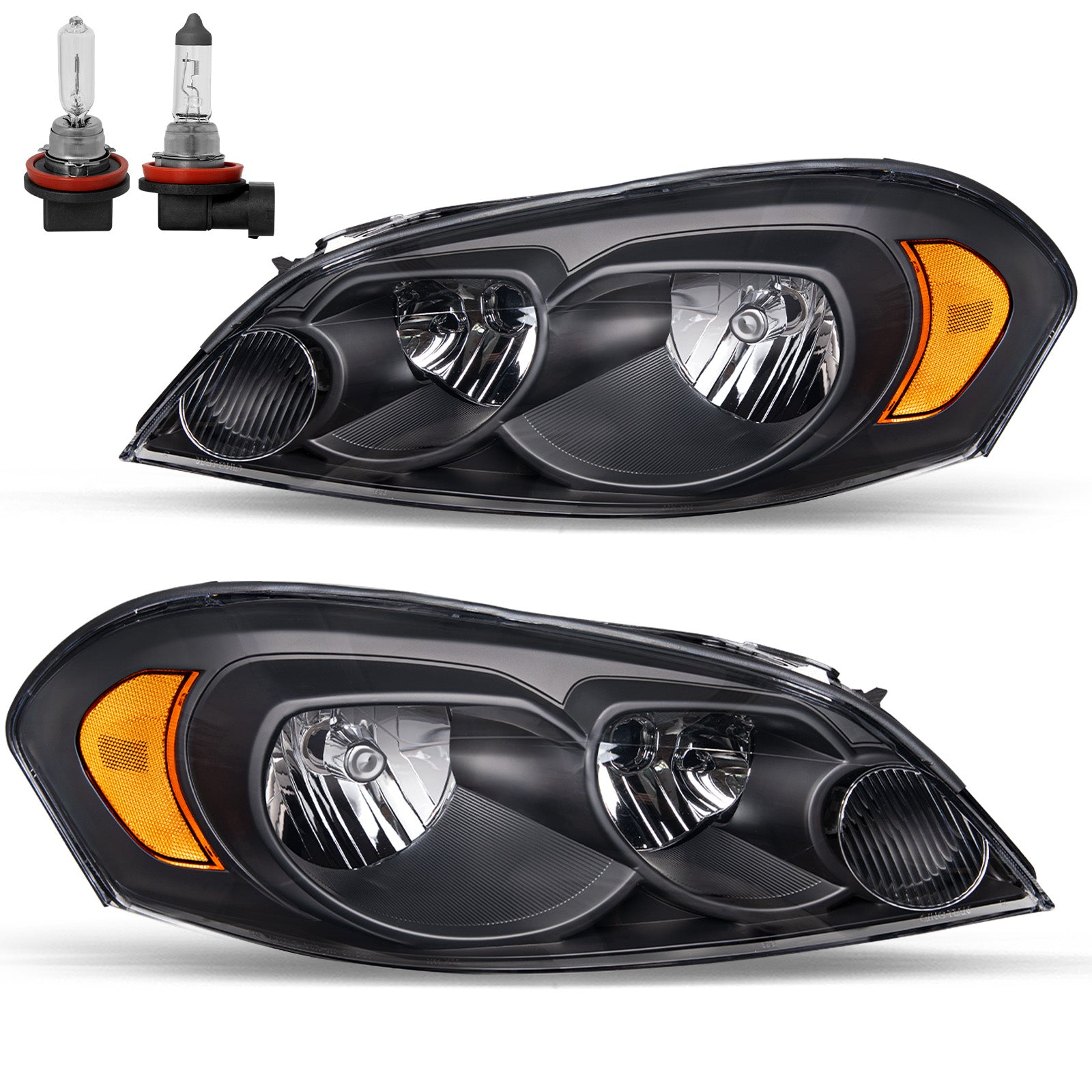 VehicleAid Headlights For 2014-2016 Chevy Impala Limited