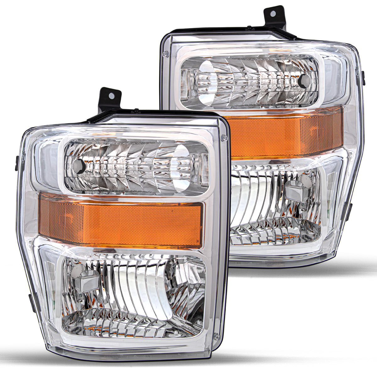 VehicleAid Headlights For 2008-2010 Ford F250 F350 F450 F550 Super Duty