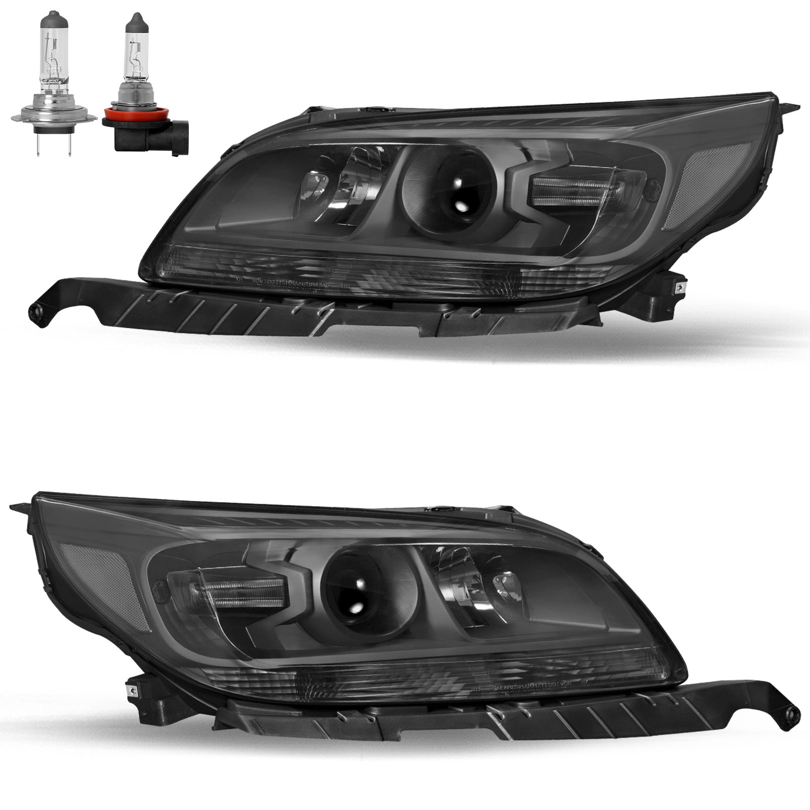 VehicleAid Headlights For 2013-2015 Chevy Malibu