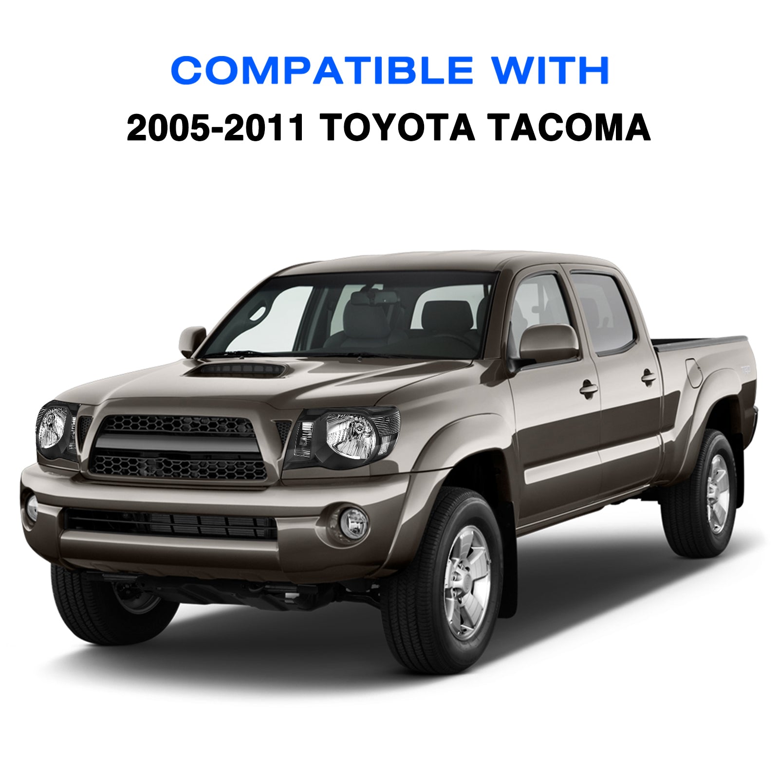 VehicleAid Headlights For 2005-2011 Toyota Tacoma