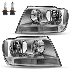 VehicleAid Headlights For 1999-2004 Jeep Grand Cherokee