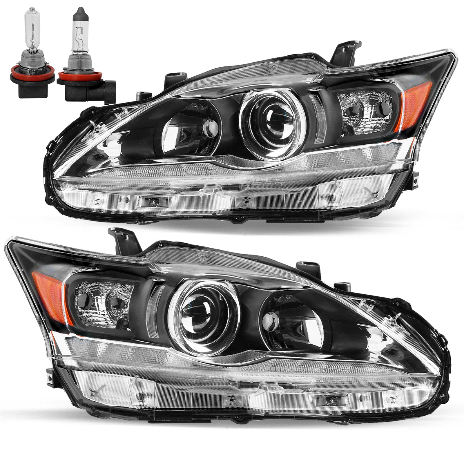 VehicleAid Headlights For 2011-2017 Lexus CT200h