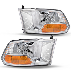 VehicleAid Headlights For 2009-2012 Dodge Ram 1500 2500 3500