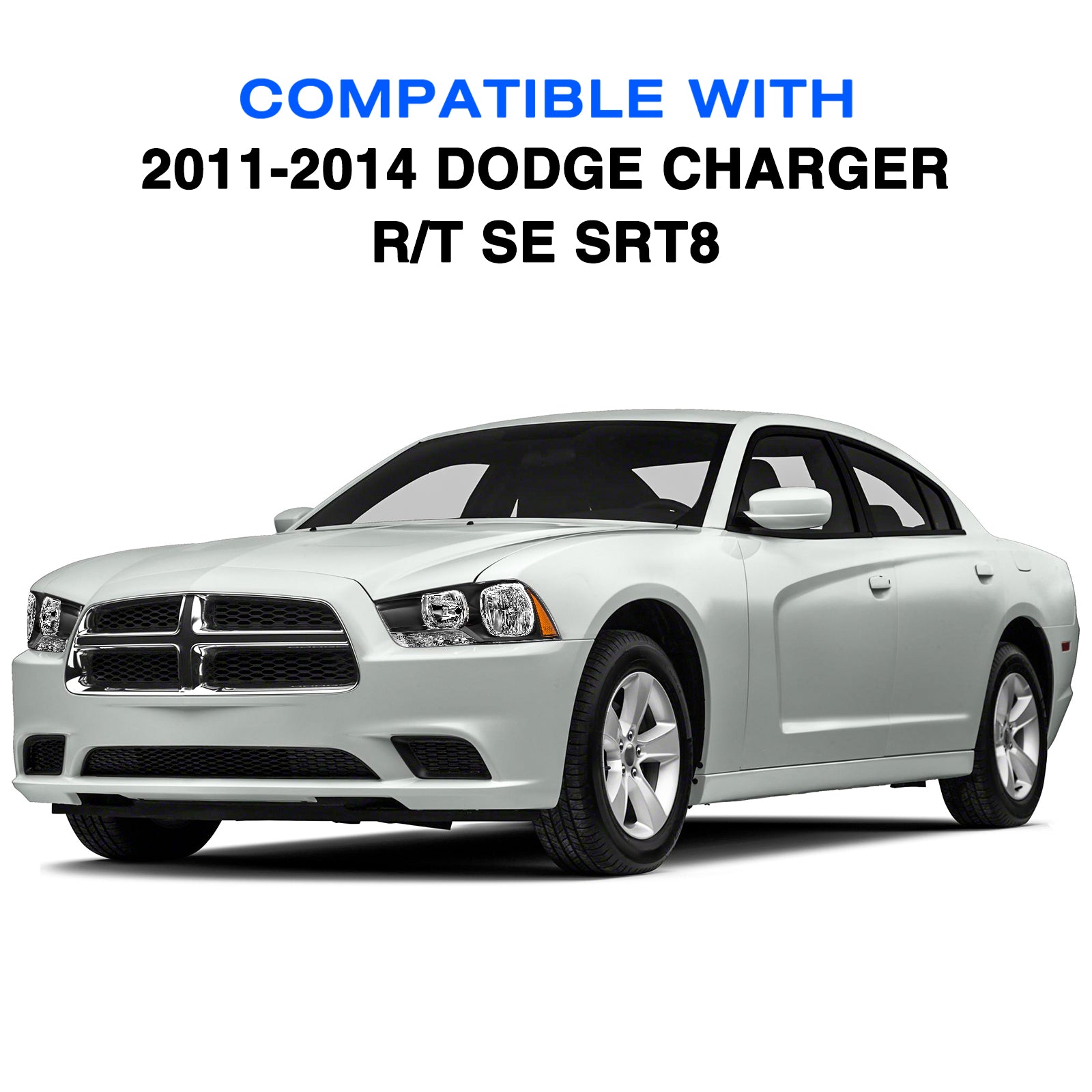 VehicleAid Headlights For 2011-2014 Dodge Charger