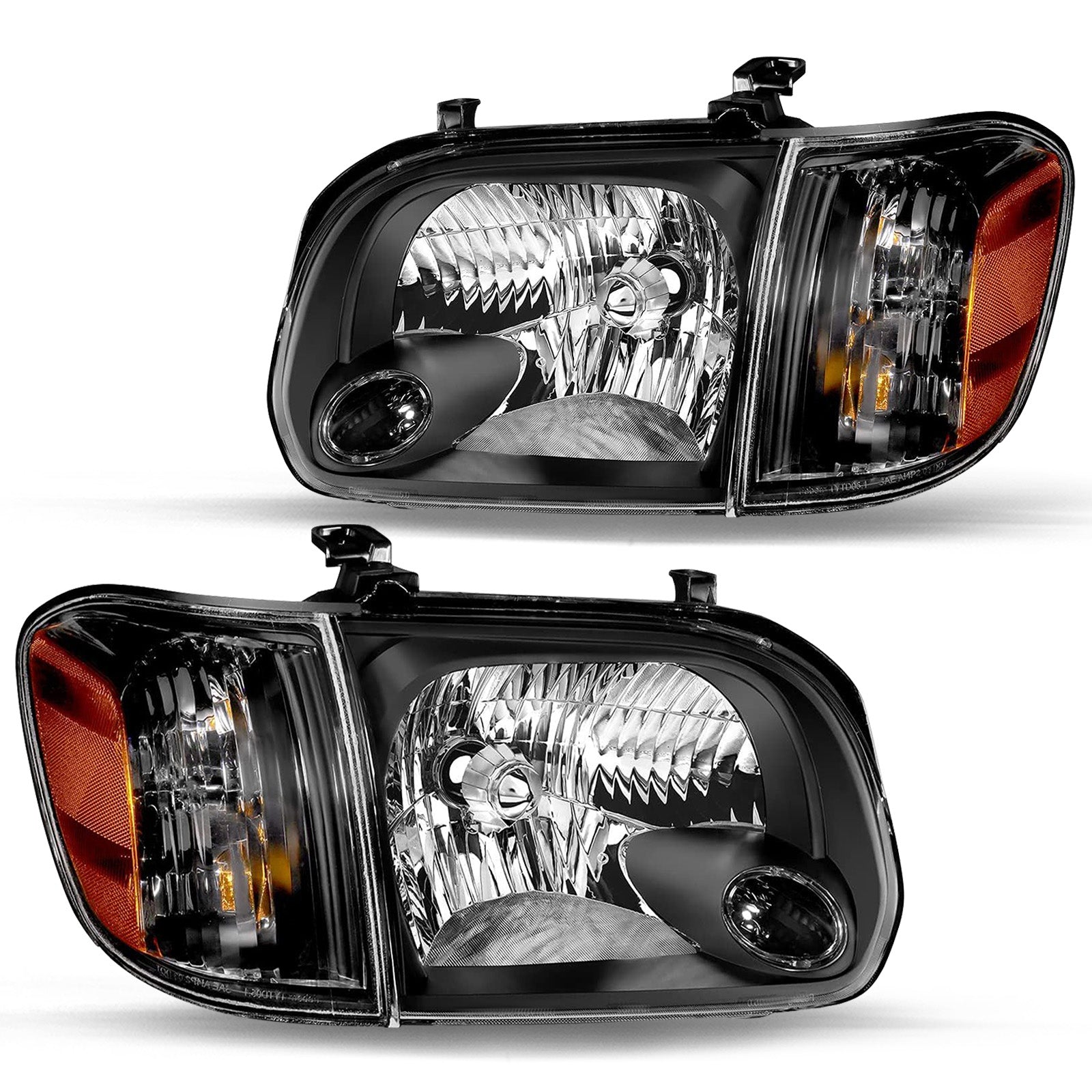 VehicleAid Headlights Assembly For 2005-2006 Toyota Tundra Double / Crew Cab