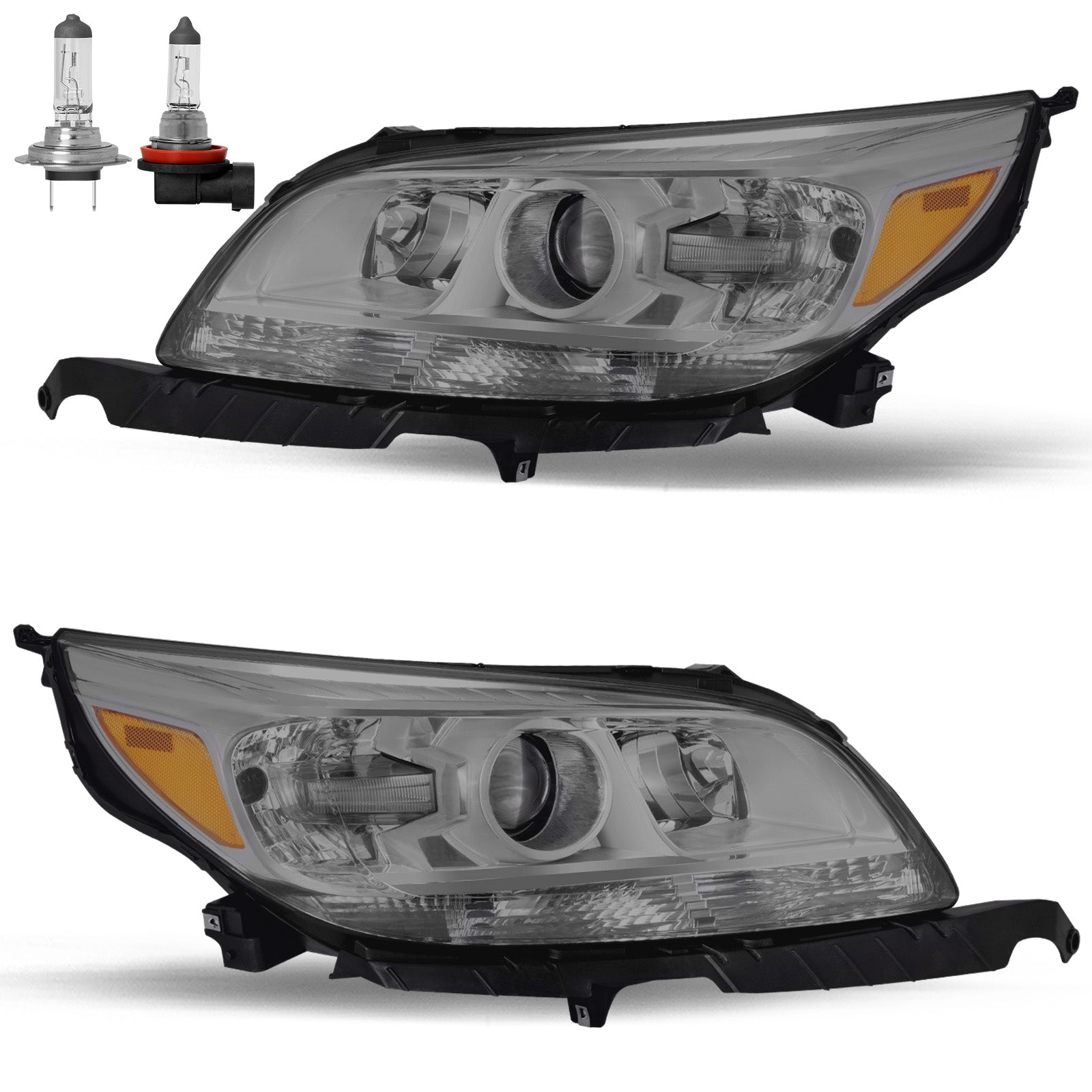 VehicleAid Headlights For 2013-2015 Chevy Malibu