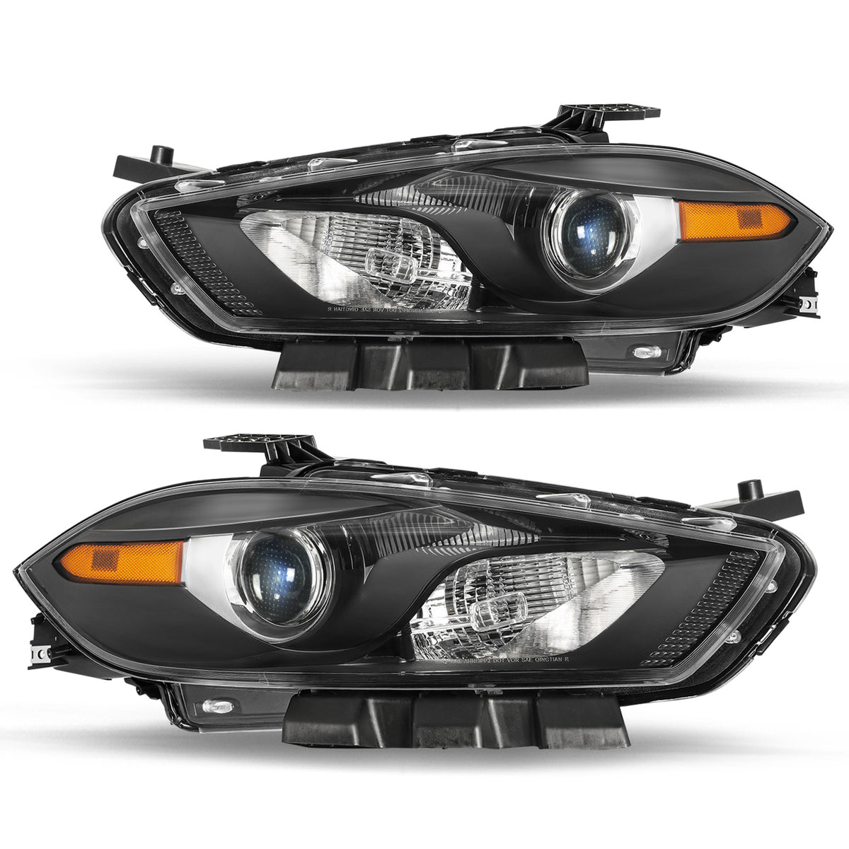 VehicleAid Headlights For 2013-2016 Dodge Dart Halogen Type