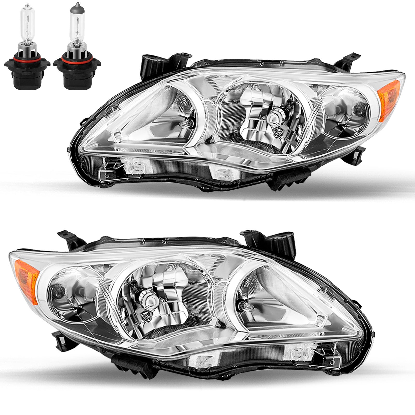 VehicleAid Headlights For 2011-2013 Toyota Corolla