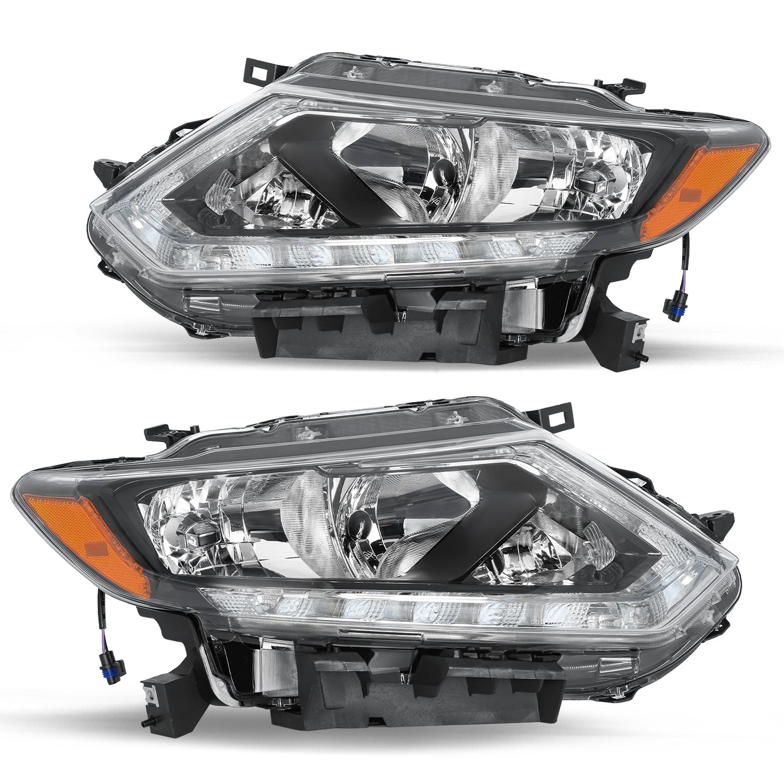 VehicleAid Headlights For 2014-2016 Nissan Rogue