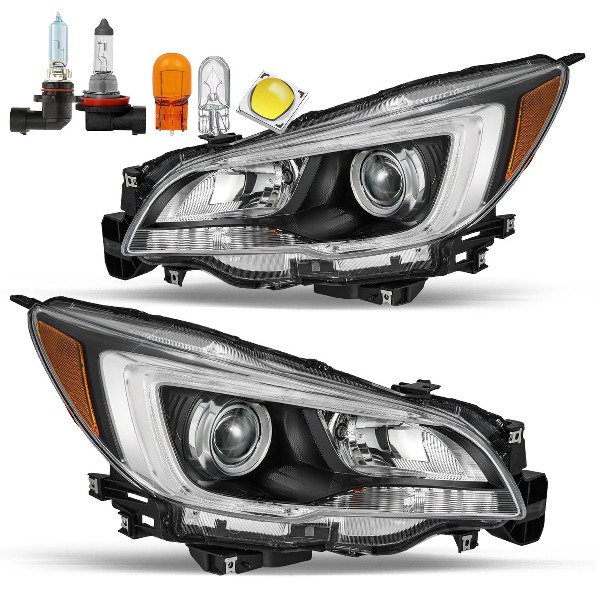 VehicleAid Headlights For 2015-2017 Subaru Outback