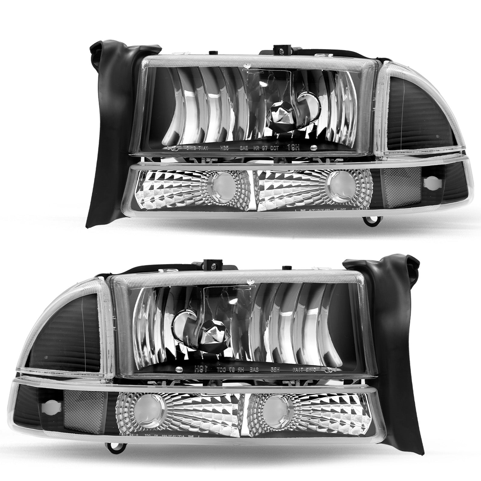 VehicleAid Headlights For 1997-2004 Dodge Dakota