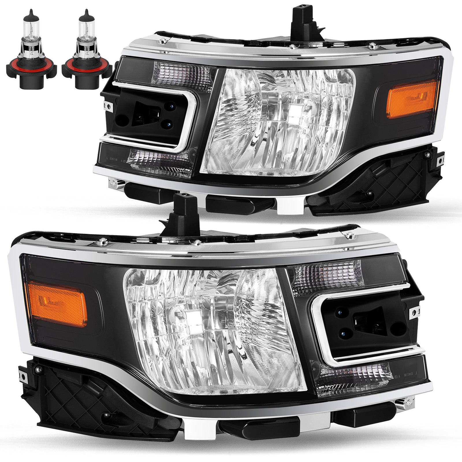 VehicleAid Headlights For 2013-2019 Ford Flex