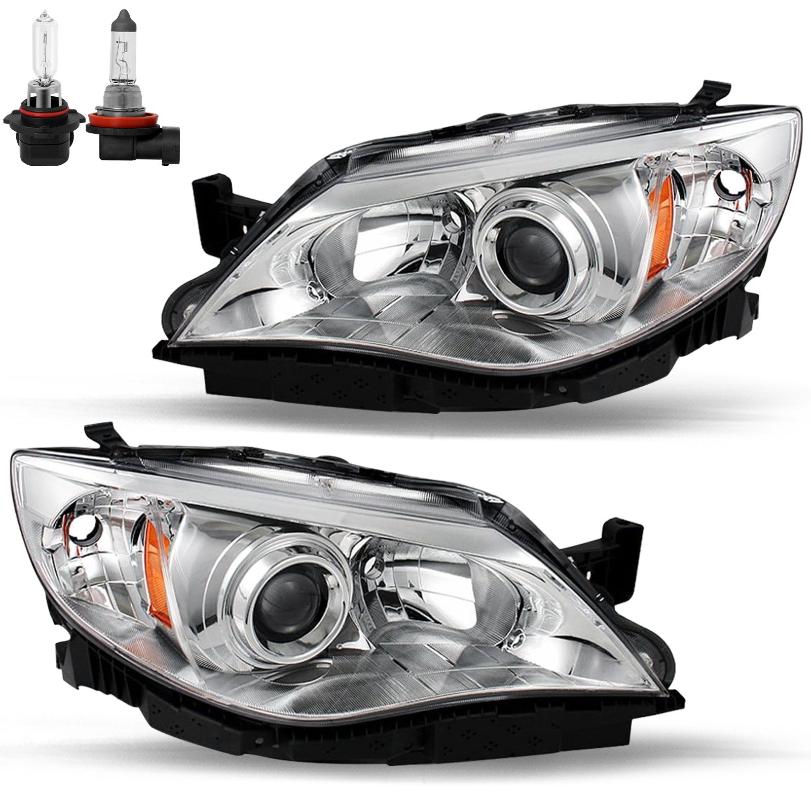 VehicleAid Headlights For 2008-2011 Subaru Impreza