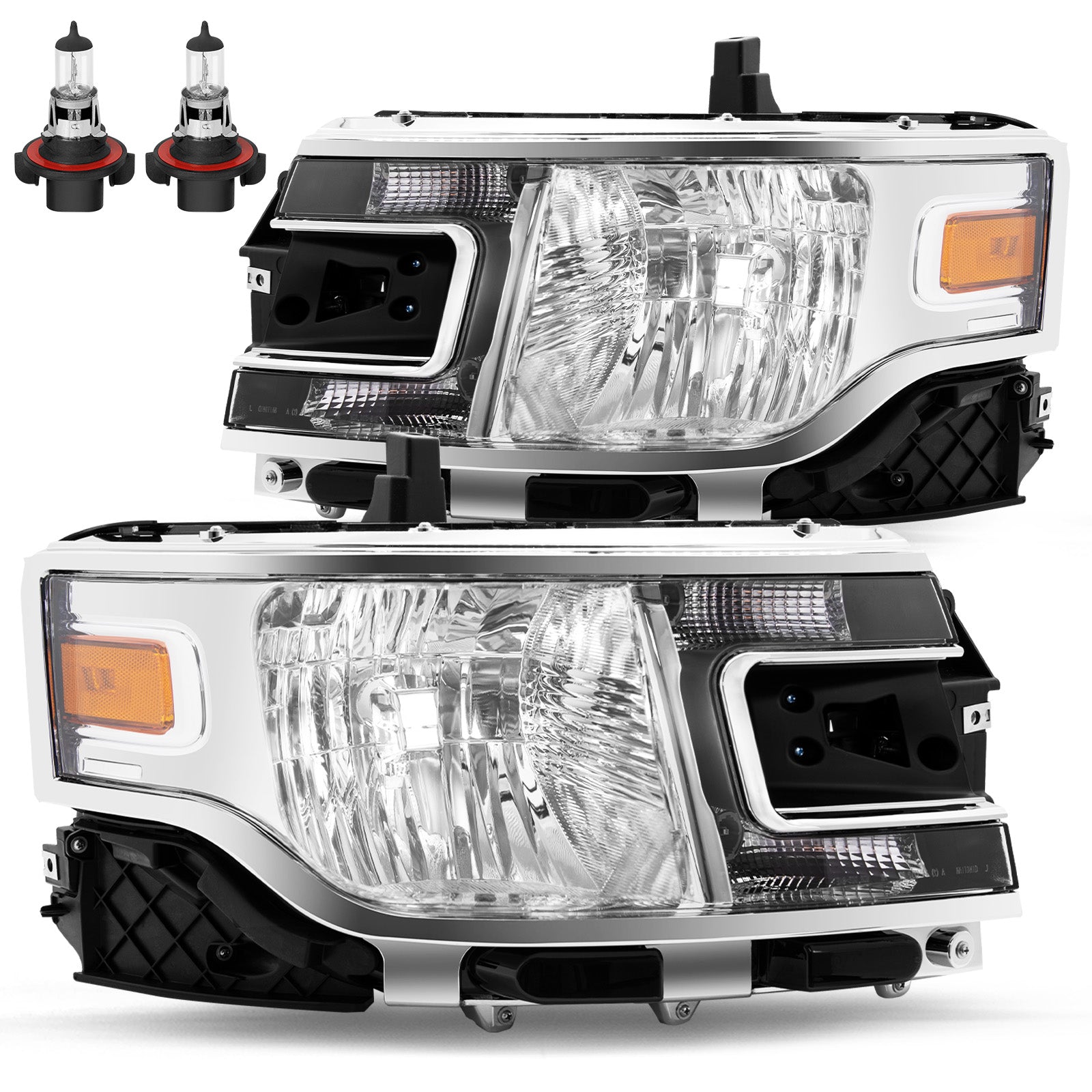 VehicleAid Headlights For 2013-2019 Ford Flex