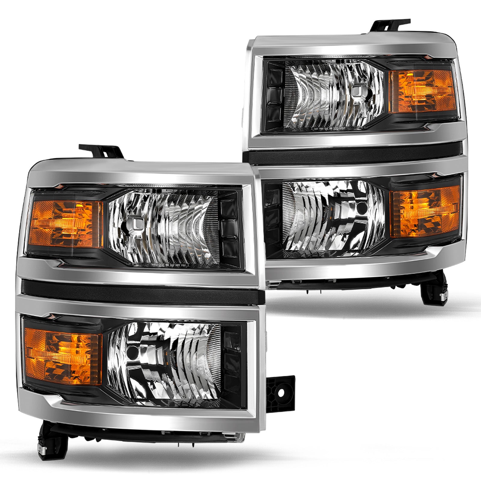 VehicleAid Headlights For 2014-2015 Chevy Silverado 1500 Pickup Truck