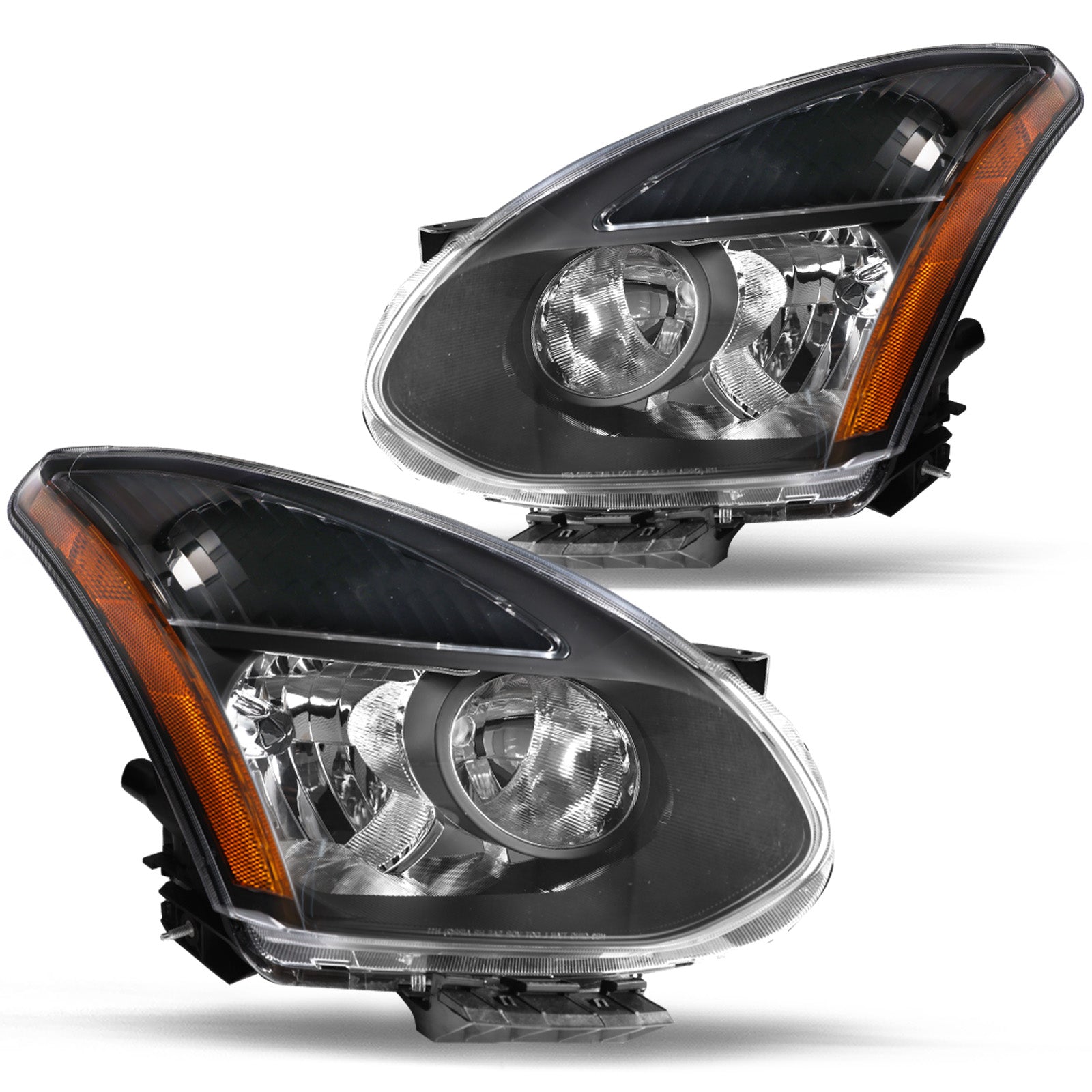 VehicleAid Headlights For 2008-2013 Nissan Rogue